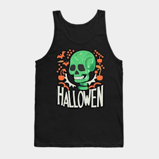 skull halloween Tank Top